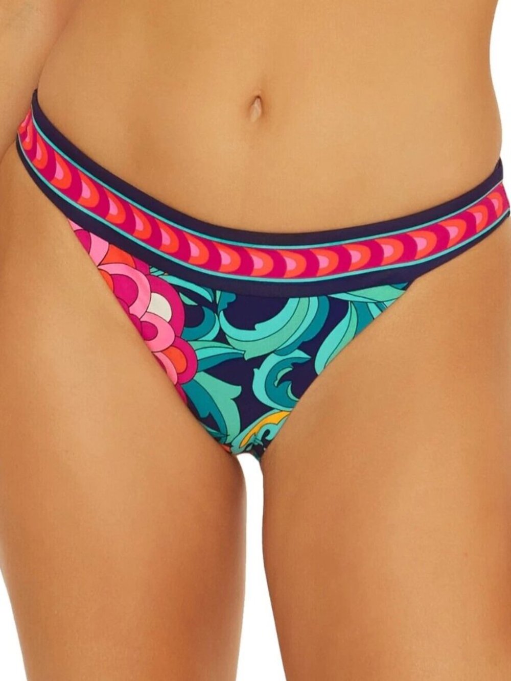 Trina Turk 'India Garden' Banded Hipster Bikini Bottom, Multicolor